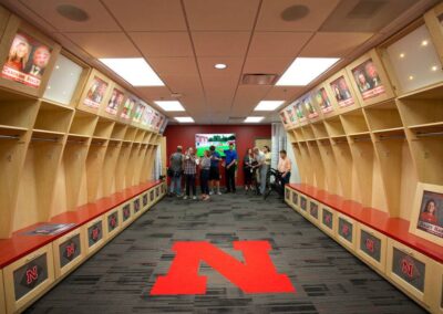 Nebraska Locker Room Built-Ins